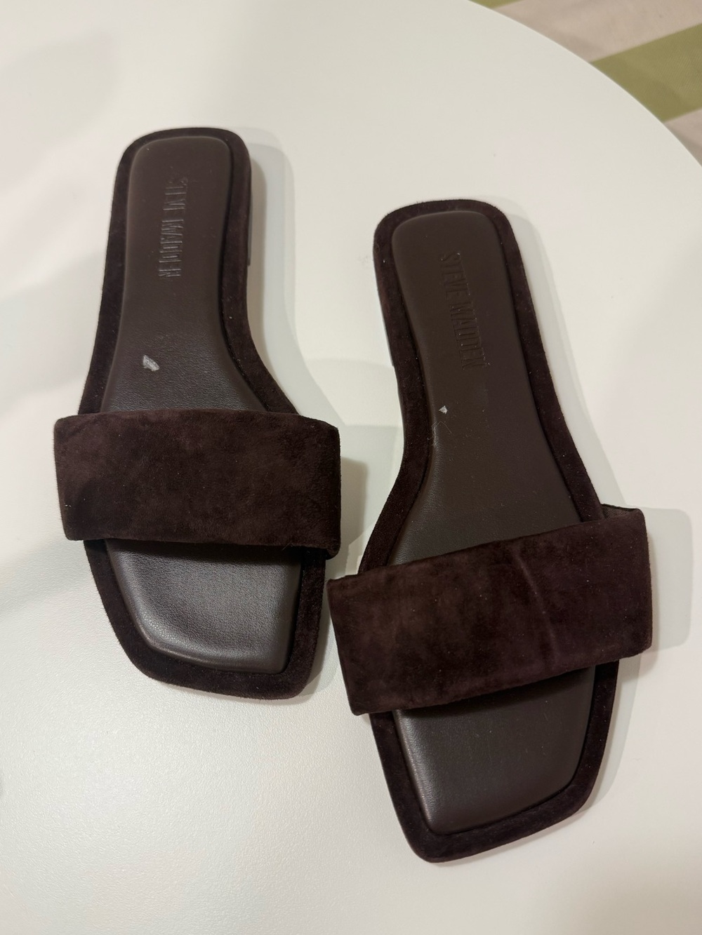 Steve Madden Brown Suede Sandals